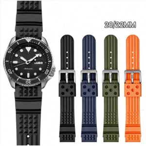20 mm 22 mm Sport Silikon Armband für Seiko Tauchen Wasserdicht TPU Kautschuk Armband - Bild 1 von 24