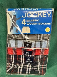 Jockey Boys Classic Woven Boxer Shorts 4pair Medium - Picture 1 of 6