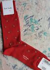 Paul Smith Mens Italian Socks Umbrellas Red & Multicolours K106 One Size Cotton