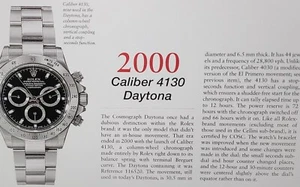 Rolex Daytona Reloj Revista Imagen Anuncio Artículo Anuncio Impresión Original - Imagen 1 de 1