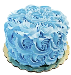 Cupcakes y pasteles falsos comida artificial pastel roseta azul DEZICAKES - Imagen 1 de 6