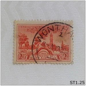 Australia Postage Stamp 2d Centenary South Australia Proclamation Tree 1936 - Picture 1 of 1