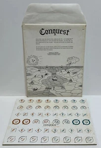 Juego de mesa de estrategia de guerra vintage Conquest 1972 Donald Benge PIEZAS DE REPUESTO - Imagen 1 de 4
