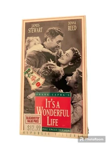 NEU Versiegelt It's a Wonderful Life VHS Original ungeschnittene Version von Frank Capra's - Bild 1 von 4