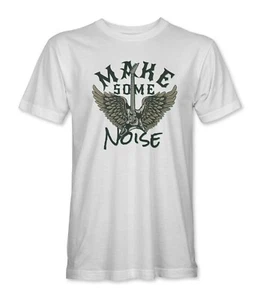Camiseta Make Some Noise Guitarra Alada Banda de Música Rock Hombre/Unisex - Imagen 1 de 7