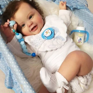 Gift Reborn Realistic Newborn Cloth Body Silicone Baby Dolls Kids Full Body - Picture 1 of 10