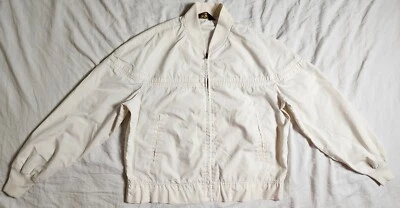 Sears The Men’s Store Vintage Windbreaker Bomber Jacket Size Large Ivory - Image 1 of 4