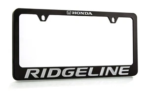 Soporte para matrícula grabado inferior de zinc negro Honda Ridgeline 2 orificios - Imagen 1 de 3