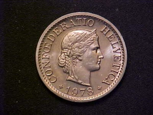 1978 Switzerland 10 Rappen KM# 27 - Nice Ch/Gem BU Collector Coin! -d3592xcx - Picture 1 of 2