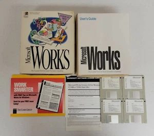 Microsoft Works 3.0 für MS-DOS und Windows 3.1 Festplatten 1-4 - Bild 1 von 4