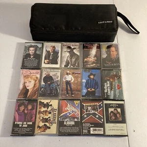 80’s & 90’s Country 15 Cassette Lot w/ Case Logic Case - Alabama, Garth & More - Picture 1 of 7