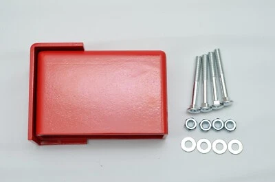 ALL OUT FAB AOF Bolt On Cargo Container High Security Lock Box with hardware RED