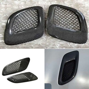 For BMW E90 Dry Carbon Fiber Front Hood Cover Air Outlet Cover Trim 2005-2012 - Picture 1 of 5