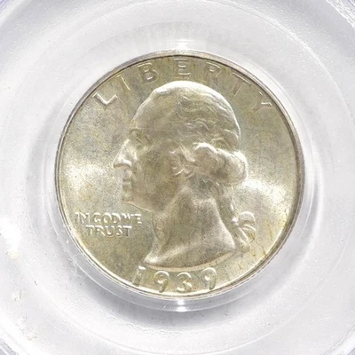1939 (P) Washington Quarter PCGS MS65 - Image 1 of 4