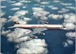 Japan DC-8 Jet Courier Air Lines Printed in Japan Airplanes Japon K001 - Picture 1 of 6