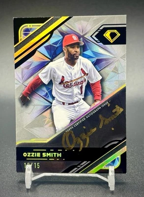 2025 Diamond Icons Ozzie Smith Black Polychromatic Auto BPA-OS /15 Cardinals - Image 1 of 2