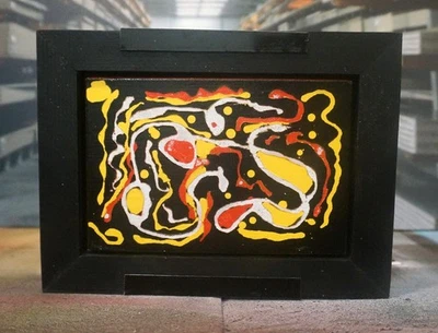 arte clássica em miniatura com caixa de transporte em miniatura 5x7 caixa de lona 6x8 - Imagem 1 de 4