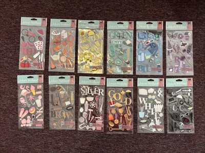 Very Rare And HTF Jolees Boutique Colored Goodies Stickers 12 Packs!! - Image 1 of 4