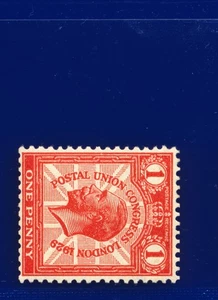 SG435a 1929 1d Scarlet PUC (lado de la máquina) NCom6b montado como nuevo con bisagras gato £95 ekgk - Imagen 1 de 3