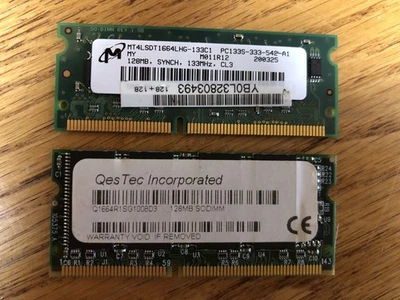Micron / Qestec PC-133 2 @ 128mb RAM / Memory - Image 1 of 2