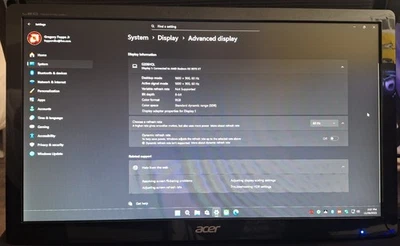 Acer 206HQL 19.5 inch 1600x900 LCD Monitor - Image 1 of 4