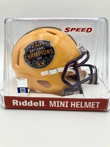 LSU Tigers Riddell Mini Helmet National Championship 2019 - Picture 1 of 4