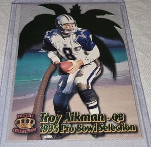 1995 CROWN ROYALE PRO BOWL DIE CUT #PB-11 TROY AIKMAN Leggi Descrizione - Foto 1 di 9