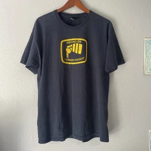 T-shirt uomo Upper Playground Lower Haight San Francisco grande streetwear - Foto 1 di 4
