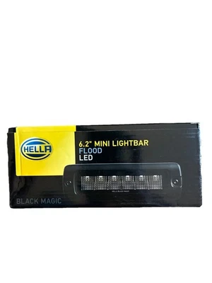 HELLA 358176221 Black Magic LED Series 6.2 Inch Mini Lightbar - LED Flood Light - Image 1 of 3