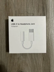 Adaptateur APPLE USB-C Type-C vers prise casque 3,5 mm 1/8" en A2049 OEM NEUF dans sa boîte - Photo 1 sur 4