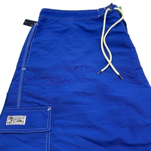 Polo Ralph Lauren Swim Board Shorts Mens 4XB Blue Cargo Pony Trunks NWT - Picture 1 of 14