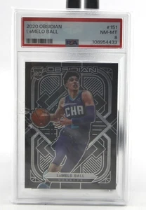 2020 Obsidian LaMelo Ball #151 Graded 8 PSA NBA Hornets Card - Picture 1 of 2