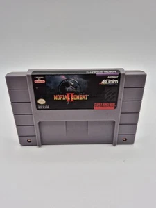 Mortal Kombat II (Nintendo SNES, 1994) Authentic Cartridge only Tested Working - Picture 1 of 6
