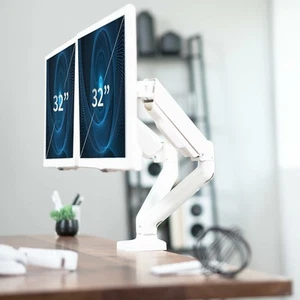 VIVO Dual Monitor Arm Mount for 17-32", 19.8lbs Screens, Counterbalance V002OW - Picture 1 of 8