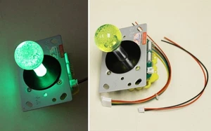 Green Illuminated LED Lighted Arcade Joystick for 4 or 8 way - JS4 Jamma, Mame - Picture 1 of 2