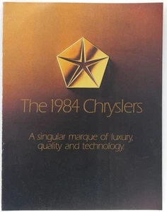 Chrysler Lineup 1984 folleto de ventas de concesionarios nuevo catálogo New Yorker LeBaron anuncio - Imagen 1 de 4