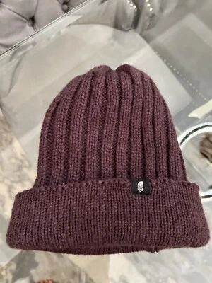 The North Face Chunky Rib Women’s Beanie Purple Winter Hat - Image 1 of 4