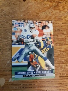 1991 NFL Pro Set Michael Irvin Dallas Cowboys Card #132  - Bild 1 von 2