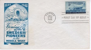 US #958 1948 5 Cents FDC Swedish Pioneer Centennial Loor Cachet ST3416 - Picture 1 of 3