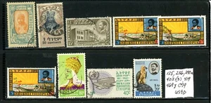 Ethiopia Scott # 125, 256, 290a, 402, 419, 469, C79 - Used - Nice      (9-C186) - Picture 1 of 1