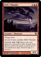 1x Hell's Thunder LP, English MTG Shards of Alara