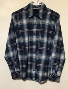 Lee Riders Boys long sleeve buttoned down flannel shirt size SP blue NWT - Picture 1 of 3