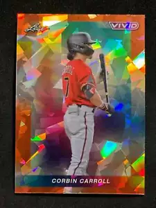 2023 Leaf Vivid Baseball orange Kristall #10 Corbin Carroll 1/3 - Bild 1 von 2
