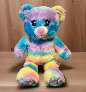 Build-A-Bear Rainbow Sparkle Teddy Bear 16" | Great Condition | Collectible - Picture 1 of 8