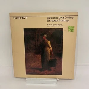 Sotheby's Catalog: Important 19th Century European Paintings 1982 - Imagen 1 de 2