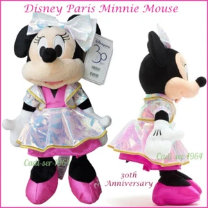 Disneyland Paris Minnie Mouse 30th Anniversary Medium Soft Toy Disney Store NEW - Picture 1 of 12