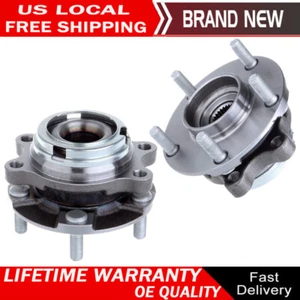 For Infiniti G35 M37 M45 FX35 FX45 G37 Q40 Q50 4x4 Pair Front Wheel Bearing Hub - Bild 1 von 10