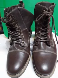 Kohl's APT Madison Men's Brown Ankle Boots Side Zip Up size 11 - Picture 1 of 12