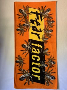 Universal Studios Fear Factor Beach Pool Bath Towel 55x27 Sun Joe Rogan Orange - Picture 1 of 11