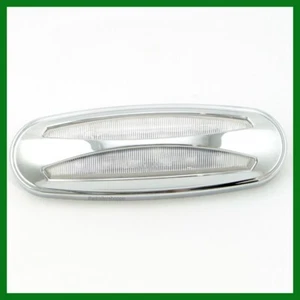 Side Marker 12 LED Light Clearance Amber Clear Lens Chrome Bezel Sleeper Panel - Picture 1 of 2